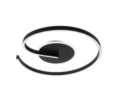 LED lubinis šviestuvas LORENZO LED/22W/230V Ø 50 cm juodas