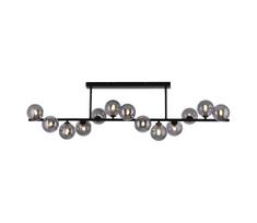 Schöner Wohnen 14505-18 - LED liustra ant strypo DUBAI 13xG9/3W/230V juoda/dūminė