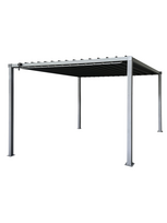 Bioklimatinė plieninė pergola 3x3m su reguliuojamu stogu