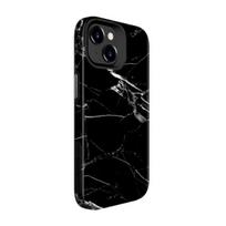 „Evelatus Apple iPhone 15 Plus“ šarvinis dėklas TPU+PC, pritaikytas spausdinimo dizainas, marmuro juodas