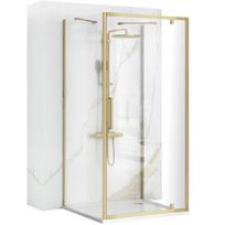 Dušo kabina Rea Rapid Swing Kampinė Brush Gold 90x90