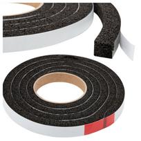 Bingomat U15s durų sandarinimo juosta, EPDM putos, lipni, 2 m, 10×15 mm, juoda