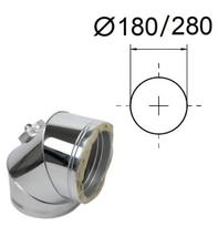 Izoliuotas 90° lenkimas su revizija. D-180/280 mm.