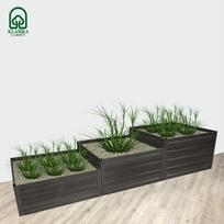Modulinė laiptuota pakelta lysvė KLASIKA GARDEN - Dažyta (RAL7016)