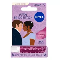 NIVEA_Bridgerton Edition maitinamasis lūpų balzamas Blueberry Pie 4,8 g