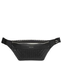 Rankinė per juosmenį vyrams, Juoda, emblem aop emboss waistbag