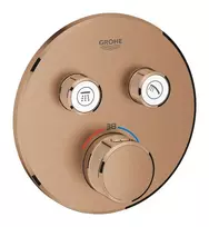 Grohe Grohtherm SmartControl – termostatinis dušo maišytuvas – įmontuojamas su 2 uždarymo vožtuvais, šiltas „Sunset“ šlifuotas 29119DL0
