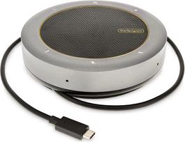 StarTech.com USB-C Conference Speaker Mini Dock, Portable Boardroom Speaker and Multiport Adapter, USB-C to VGA or 4K 60Hz HDMI, 2x USB-A (5Gbps) Hub, Mic/Speaker - Teams/Zoom/Softphone Speakerphone (DKTBRSPMPD) - Mini-Dock - USB-C / Thunderbolt 3 / Thunderbolt 4 - HDMI, VGA (DKTBRSPMPD)