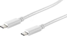 shiverpeaks BS13-45156 USB Kabel 1,5 m USB 3.2 Gen 2 (3.1 Gen 2) USB C Weiß (BS13-45156)