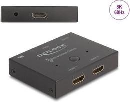Delock - Video/Audio Splitter/Switch - 2-1, bidirektional, 8K 60 Hz x HDMI - Desktop (18776)