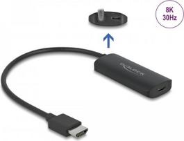 DeLOCK Adapter HDMI-A Stecker zu USB Type-C™ Buchse (DP Alt Mode) 8K - 0,18 m - HDMI Typ A (Standard) - USB Type-C + Micro-USB - Männlich - Weiblich - 1.4/2.2 (64212)