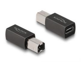 Delock - USB-Adapter - USB-C (W) zu USB Typ B (M) - USB 2.0 - Anthrazit