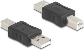 Delock - USB-Adapter - USB (M) zu USB Typ B (M) - USB 2,0 - Schwarz (67198)