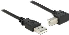 DeLOCK - USB-Kabel - USB2.0 Typ A, 4-polig (M) - USB2.0 Typ B (M) gewinkelt 90° - 5,0m - Schwarz (83530)