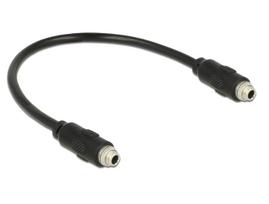 DeLOCK - Audio-Adapter - stereo mini jack (W) bis stereo mini jack (W) - 25cm - Schwarz (85115)