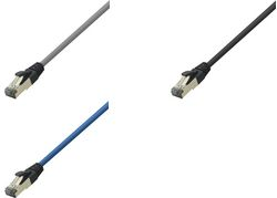 Logilink Premium - Patch-Kabel - RJ-45 (M) zu RJ-45 (M) - 2 m - SFTP, PiMF - CAT 8.1 - halogenfrei, rund - Grau (CQ8052S)