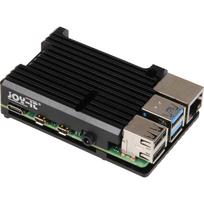 Joy-IT Aluminiumgehäuse „BLOCK für Raspberry Pi 4 B - Großer Kühlkörper Schutz gegen Stöße und Hitze Joy-IT / Aluminiumgehäuse für Raspberry Pi 4 B / Schwarz / Abmessungen: 87 x 15.5 x 56mm / Besonderheiten: Großer Kühlkörper & Schutz gegen Stöße und Hitze (RB-AlucaseP4+07)