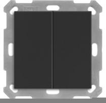 MDT BE-TAL55B206.01 KNX Taster Light 55 Basic 2-fach Schwarz matt Neutral 1 (BE-TAL55B206.01)