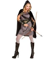 „ARCHER“ (suknelė, diržas, sagtis su sagtimi, rankovės, apsiaustas su gobtuvu)