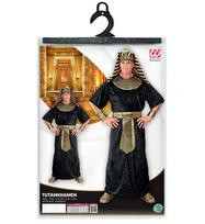 „TUTANKHAMENAS“ (chalatas, apykaklė ir diržas su brangakmeniais, riešo juostos, galvos apdangalas)