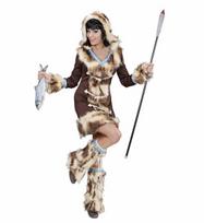 „AIKAA ESKIMO GIRL“ (suknelė su gobtuvu, kojų šildytuvai)