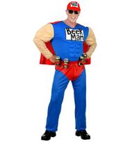 „SUPER ALAUS ŽMOGUS“ (raumenų kombinezonas su apsiaustu, skardinių dėklu, kepure)