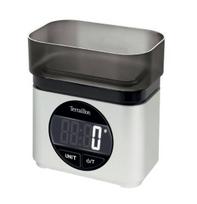 Virtuvinės svarstyklės Terraillon elektroninė virtuvinė svarstyklė 5kg/1g sidabrinė - 15111