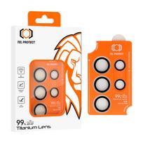 Apsauginis stiklas Tel Protect Titanium Lens 99% AR skirtas Samsung Galaxy S26 Ultra black (objektyvui 5 vnt)