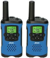 Alecto FR-115BW - 2 vaikų radijo stotelės rinkinys, veikimo nuotolis iki 7 kilometrų, mėlyna/juoda