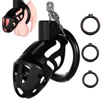 SuperLove Lightweight Chastity Cock Cage Black