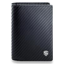 Vyriška odinė piniginė Stevens 326 Carbon, juoda S188