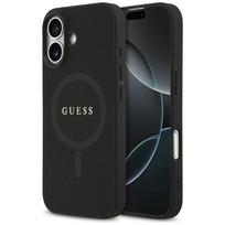 Guess Saffiano Classic Logo MagSafe dėklas iPhone 17 - juodas