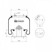 Pneumatinės pakabos pagalvė FEBI BILSTEIN 44629