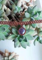 Macrame čokeris su Ametistu