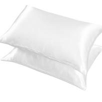 vnt. „Ice Silk“ pagalvių užvalkalų – grynai baltos spalvos, 20 * 29 colių