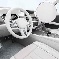 4D Automobilio plėvelės, 2vnt., baltos, 100x150cm+50x150cm