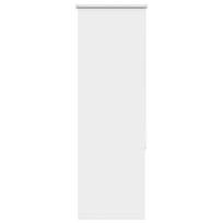 Naktinis roletas baltos spalvos 45x130 cm audinio plotis 40,7cm