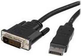 DisplayPort 1.1 auf DVI Anschlusskabel, schwarz, 3 m Hersteller: Techly (ICOC-DSP-C-030)