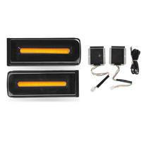 1 pora galinio žibinto komplektas LED stabdžių žibintas Pakeitimas Benz G‑Class W463 iki modernizavimo 1991–2018 Smoky Black