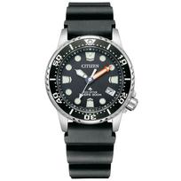 „CITIZEN PROMASTER EO2020-08E Eco-Drive“ narų laikrodis, 200 m, juodas ciferblatas, 37 mm, unisex guminė apyrankė juoda