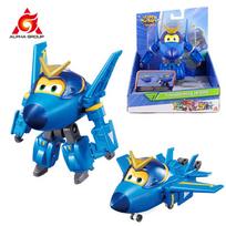 Super Wings 5 coliai Transformuojamas Traveris Transformuojasi iš lėktuvo į robotą 10 žingsnių Deformuojamos veiksmo figūrėlės Vaikams žaislai Dovana