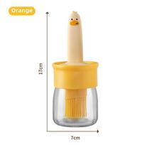 Kitchen Oil Bottle Silicone Brush BBQ Grill Dropper Olive Oil Dispenser Bottle for Cooking Baking Barbecue Kitchen Accessories 1PCS