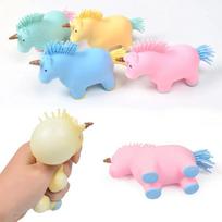 Šviečiantis vienaragis streso kamuoliukai Žaislas Suspaudžiami žaislai Streso mažinimas Fidget Minkštas Kawaii streso kamuoliukas Suaugusiam Vaikui Streso mažinimo žaislai