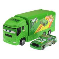Disney Pixar Cars Sunkvežimis su automobiliu Žaibas Makvynas Lydinio Metalinis Modelis Karalius Čikas Hiksas Metalinis Liejimo Lenktyninis Vaikams Kalėdinė Dovana