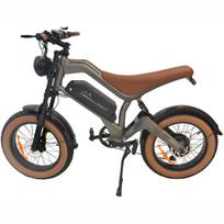 DYU M20 Suaugusiųjų elektrinis dviratis 1000W variklis 48V18.2AH baterija 20 colių pradūrimui atsparūs plačios padangos Visureigis Off-Road E-dviratis Paplūdimys Kalnas Sniegas Miesto kelionės pilka