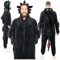 Kigurumi vienasalis šiltas naktinis drakono pižama Be dantų vyriškas kombinezonas m XL