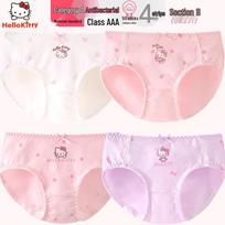 Hello Kitty mergaičių kvėpuojantys medvilniniai kelnaitės 4 vnt. pakuotė 140