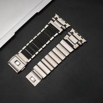 Titanium Rubber Magnetic Band for Apple Watch Ultra 3 49mm Series 11 10 46mm Business Men Strap For iwatch 9 8 7 6 se 44mm 45mm for Ultra 3 2 1 49mm