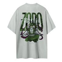 ONE PIECE Animacijos Atvirukai Roronoa Zoro Spausdinami Medvilniniai Marškinėliai su Apvalia Kaklo Iškirpte Vyriški Vasariniai Aukštos Kokybės Laisvalaikio 2026 Populiarūs 4XL