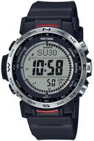 „Casio Pro Trek Climber Line Solar“ pagamintas iš biomasės, juodas, radijo bangomis valdomas laikrodis, plastikinis, PRW-35-1AJF, vyriškas. juoda
